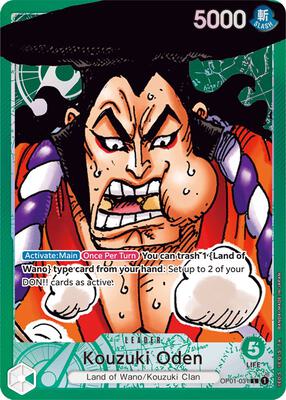 Kouzuki Oden (Parallel) card from Romance Dawn