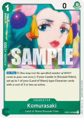 Komurasaki card from Romance Dawn