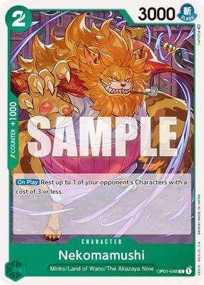 Nekomamushi card from Romance Dawn