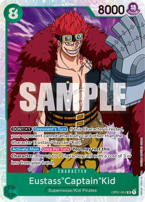 Eustass"Captain"Kid card from Romance Dawn