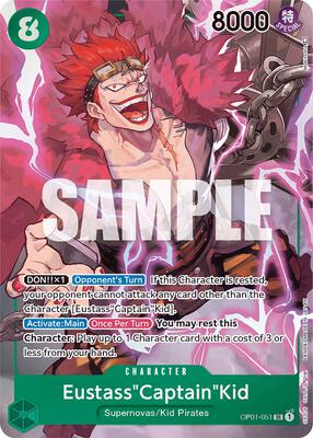 Eustass"Captain"Kid (Parallel) card from Romance Dawn