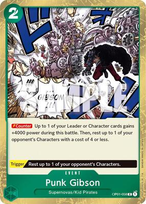 Punk Gibson card from Romance Dawn