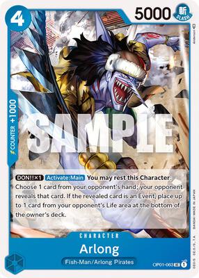 Arlong card from Romance Dawn