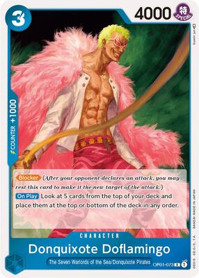 Donquixote Doflamingo (073) card from Romance Dawn