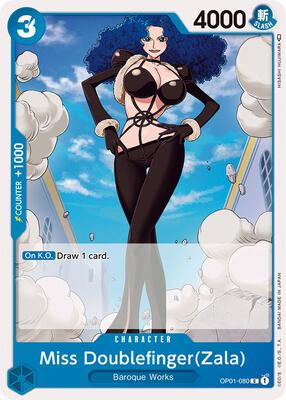 Miss Doublefinger(Zala) card from Romance Dawn