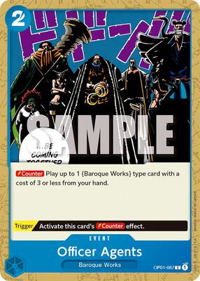 Officer Agents card from Romance Dawn