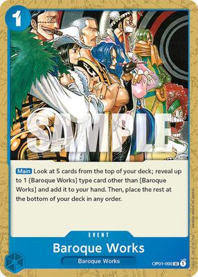 Baroque Works card from Romance Dawn