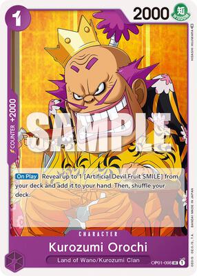 Kurozumi Orochi card from Romance Dawn