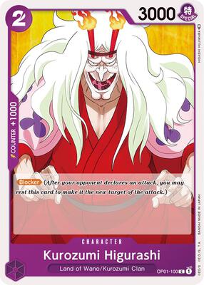 Kurozumi Higurashi card from Romance Dawn
