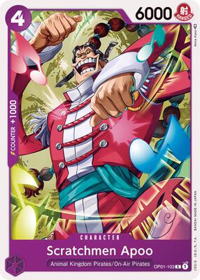 Scratchmen Apoo card from Romance Dawn