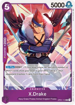 X.Drake (114) card from Romance Dawn