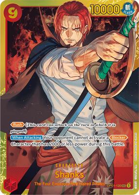 Shanks card from Romance Dawn