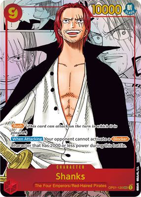 Shanks (Parallel) (Manga) (Alternate Art) card from Romance Dawn