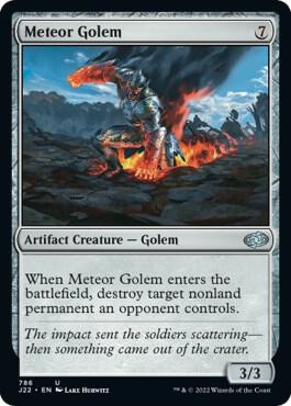 Meteor Golem card from Jumpstart 2022