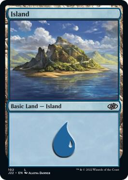 Island (102) card from Jumpstart 2022
