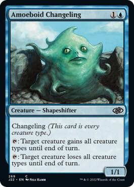 Amoeboid Changeling card from Jumpstart 2022