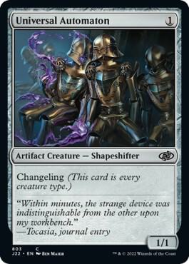 Universal Automaton card from Jumpstart 2022
