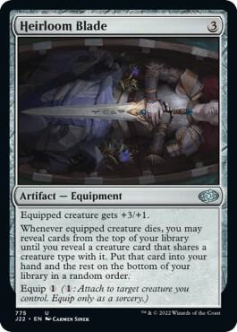 Heirloom Blade card from Jumpstart 2022