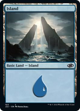 Island (103) card from Jumpstart 2022