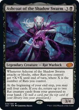 Ashcoat of the Shadow Swarm card from Jumpstart 2022