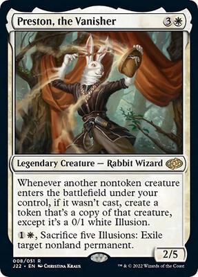 Preston, the Vanisher card from Jumpstart 2022