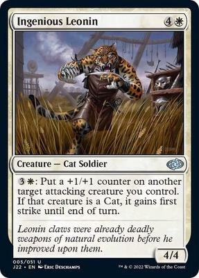 Ingenious Leonin card from Jumpstart 2022