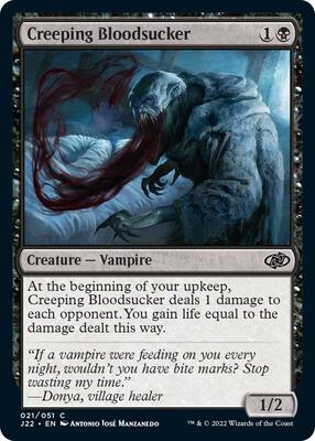 Creeping Bloodsucker card from Jumpstart 2022