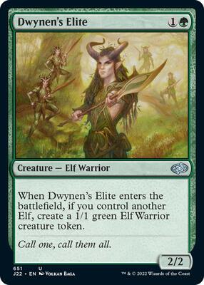 Dwynen's Elite card from Jumpstart 2022