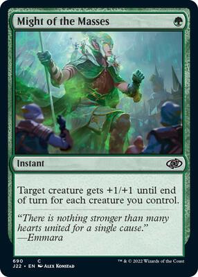 Might of the Masses card from Jumpstart 2022