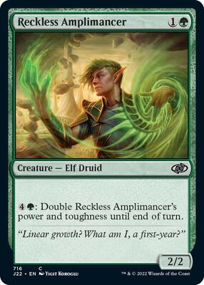 Reckless Amplimancer card from Jumpstart 2022