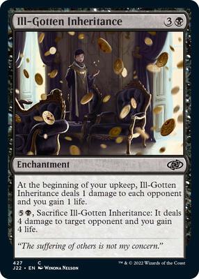 Ill-Gotten Inheritance card from Jumpstart 2022