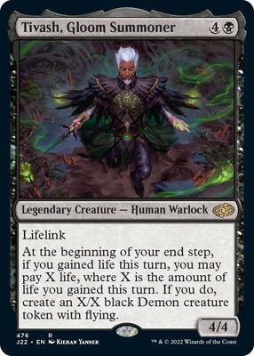 Tivash, Gloom Summoner card from Jumpstart 2022