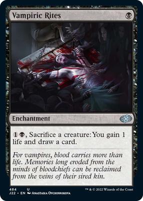 Vampiric Rites card from Jumpstart 2022