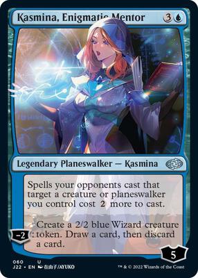 Kasmina, Enigmatic Mentor card from Jumpstart 2022