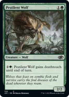 Pestilent Wolf card from Jumpstart 2022