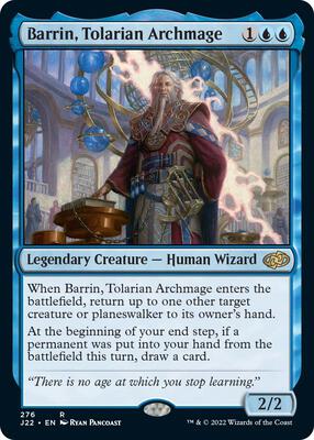 Barrin, Tolarian Archmage card from Jumpstart 2022