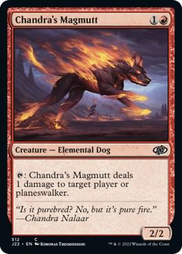 Chandra's Magmutt card from Jumpstart 2022