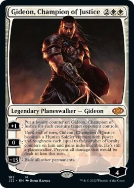 Gideon, Champion of Justice card from Jumpstart 2022