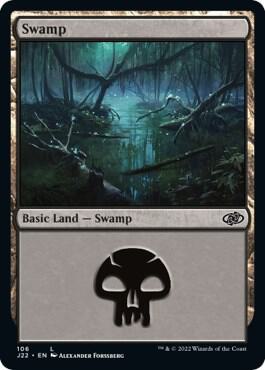 Swamp (106) card from Jumpstart 2022