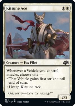 Kitsune Ace card from Jumpstart 2022