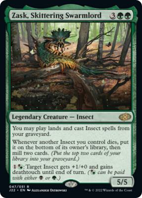 Zask, Skittering Swarmlord card from Jumpstart 2022