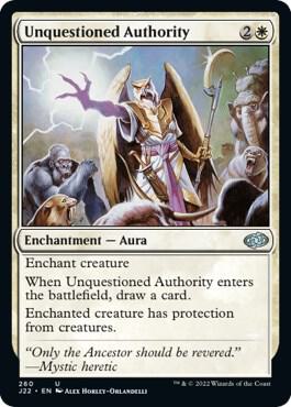 Unquestioned Authority card from Jumpstart 2022