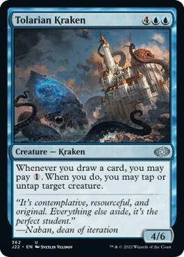 Tolarian Kraken card from Jumpstart 2022