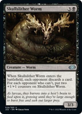 Skullslither Worm card from Jumpstart 2022