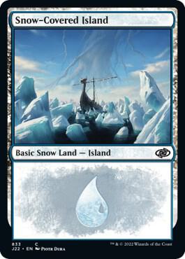 Snow-Covered Island card from Jumpstart 2022