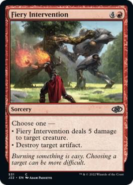 Fiery Intervention card from Jumpstart 2022