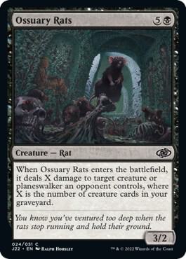 Ossuary Rats card from Jumpstart 2022