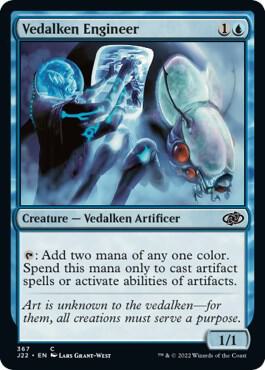 Vedalken Engineer card from Jumpstart 2022