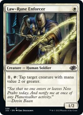 Law-Rune Enforcer card from Jumpstart 2022