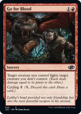 Go for Blood card from Jumpstart 2022